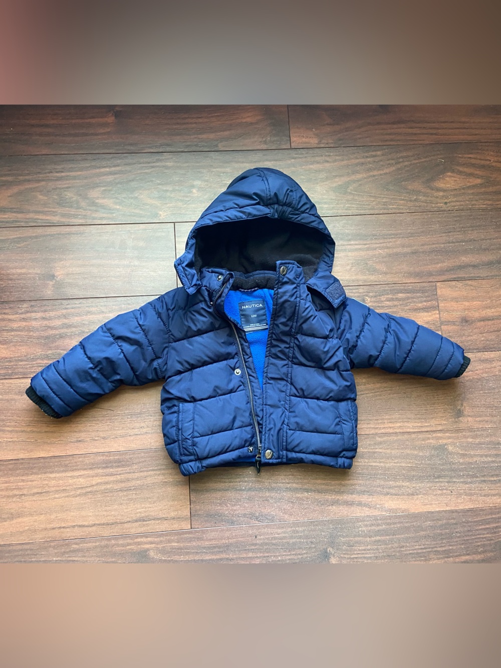 NAUTICA BLUE PUFFER JACKET 12 mo